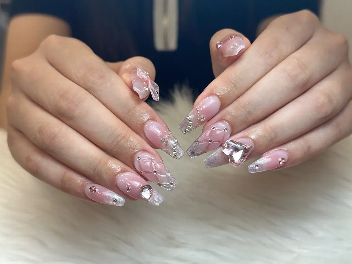 ネイル アートネイル ジェルネイル マグネットネイル ハンドネイル JennNail_ マオのネイルデザイン