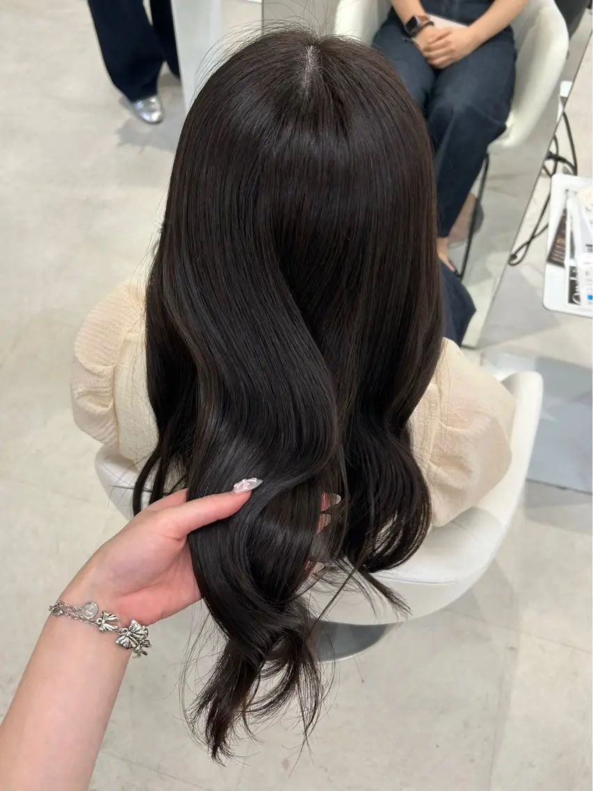 ロング カラー トリートメント ヘアカラー トリートメント juve.大分/ 秋月ひとはのヘアスタイル