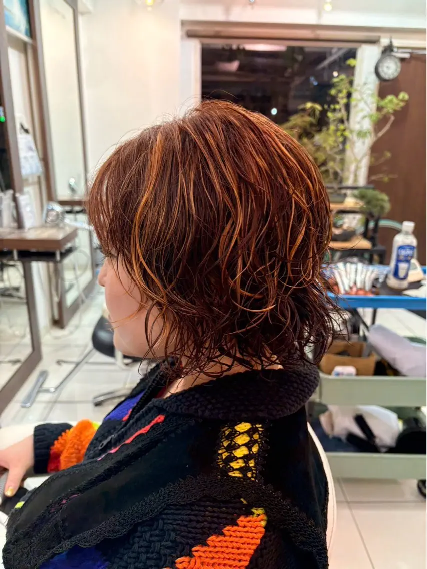 カラー パーマ Kurumi☆彡 練馬バウハウスヘアのヘアスタイル