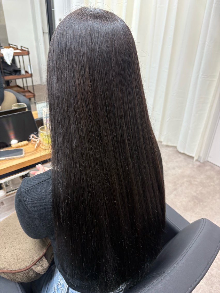 ロング ヘアカラー anB Bのヘアスタイル