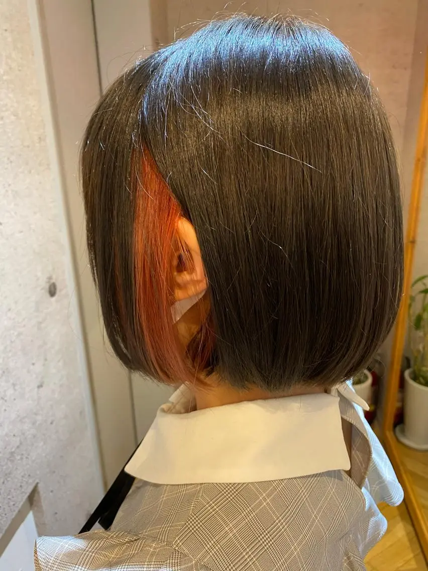 🌱イヤリングカラー&カット&フルカラー&トリートメントロング料込みの写真