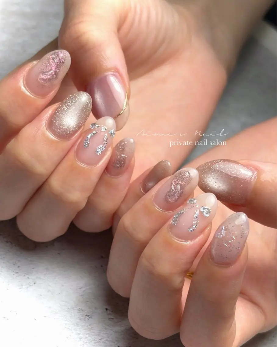 ネイル ニュアンスネイル Amier Nailのネイルデザイン