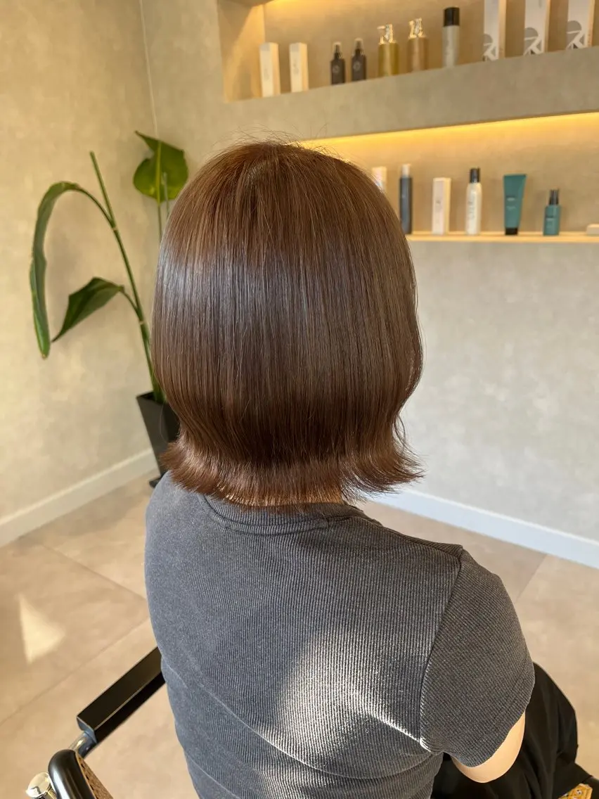 カラー ブラウンカラー 透明感カラー マロンブラウン ヘアカラー トリートメント ✨NEW OPEN／ 透明感カラー／はるかのヘアスタイル