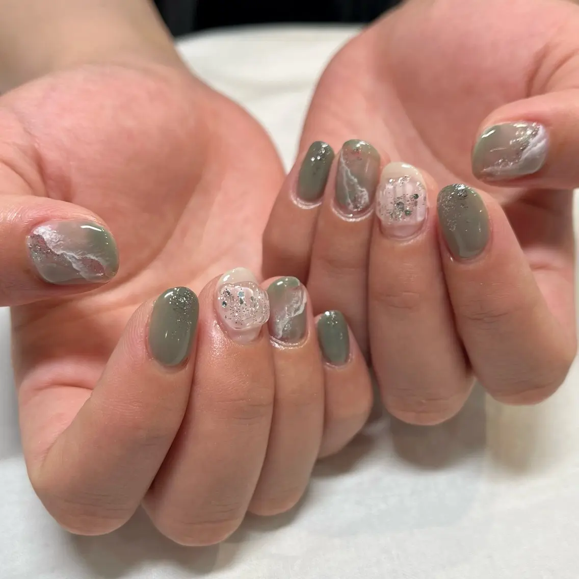 ネイル 大理石ネイル(マーブル) nail room Hotori.のネイルデザイン