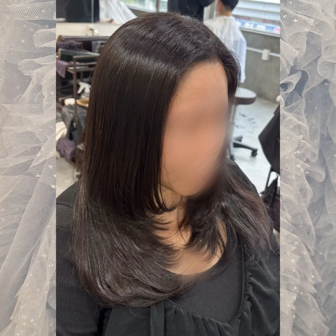 ロング カラー レイヤーカット カット ヘアカラー 河原 彩心【練習モデル】のヘアスタイル