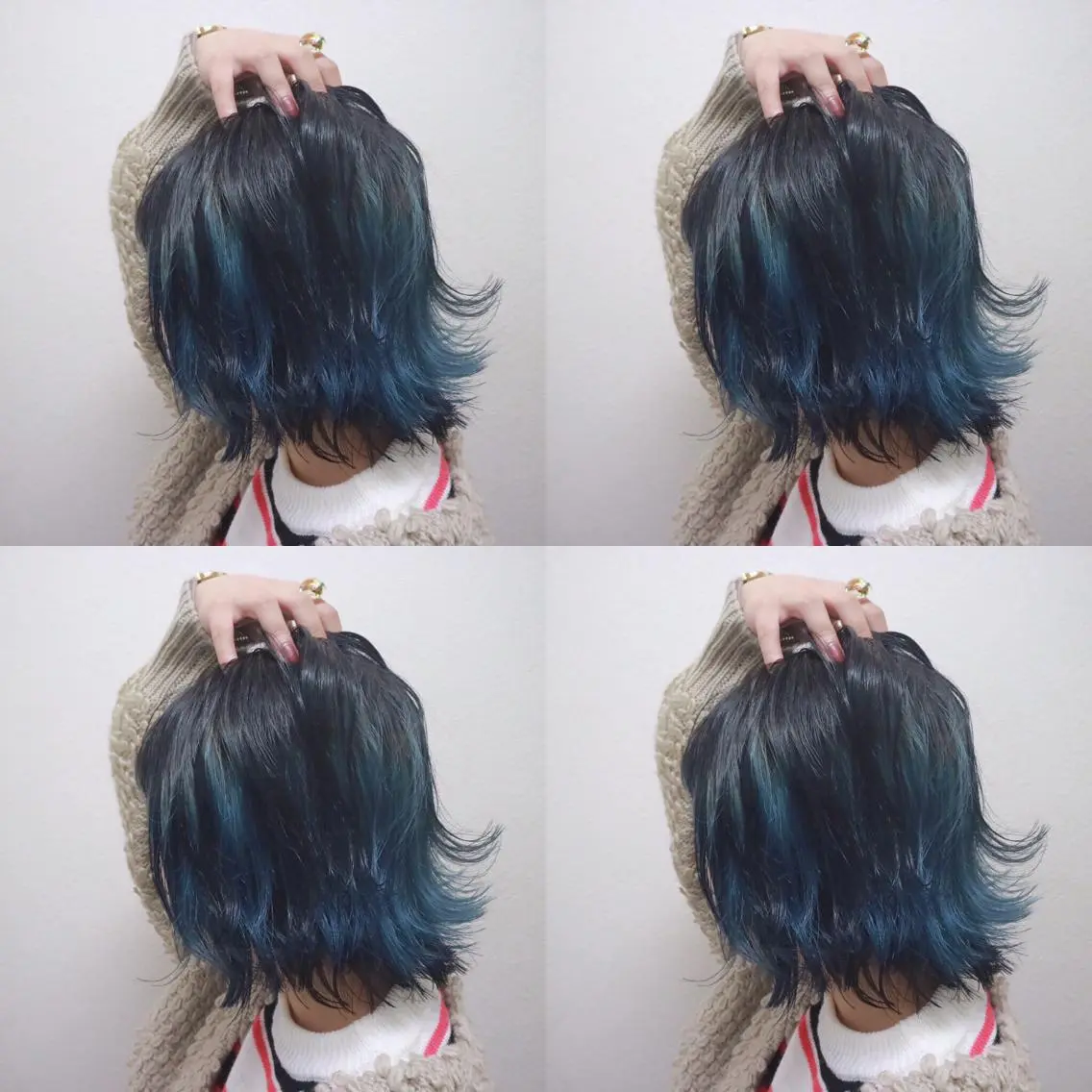 ショート カラー ブルーカラー JILBLAN京都 ショート/ハイライトのヘアスタイル