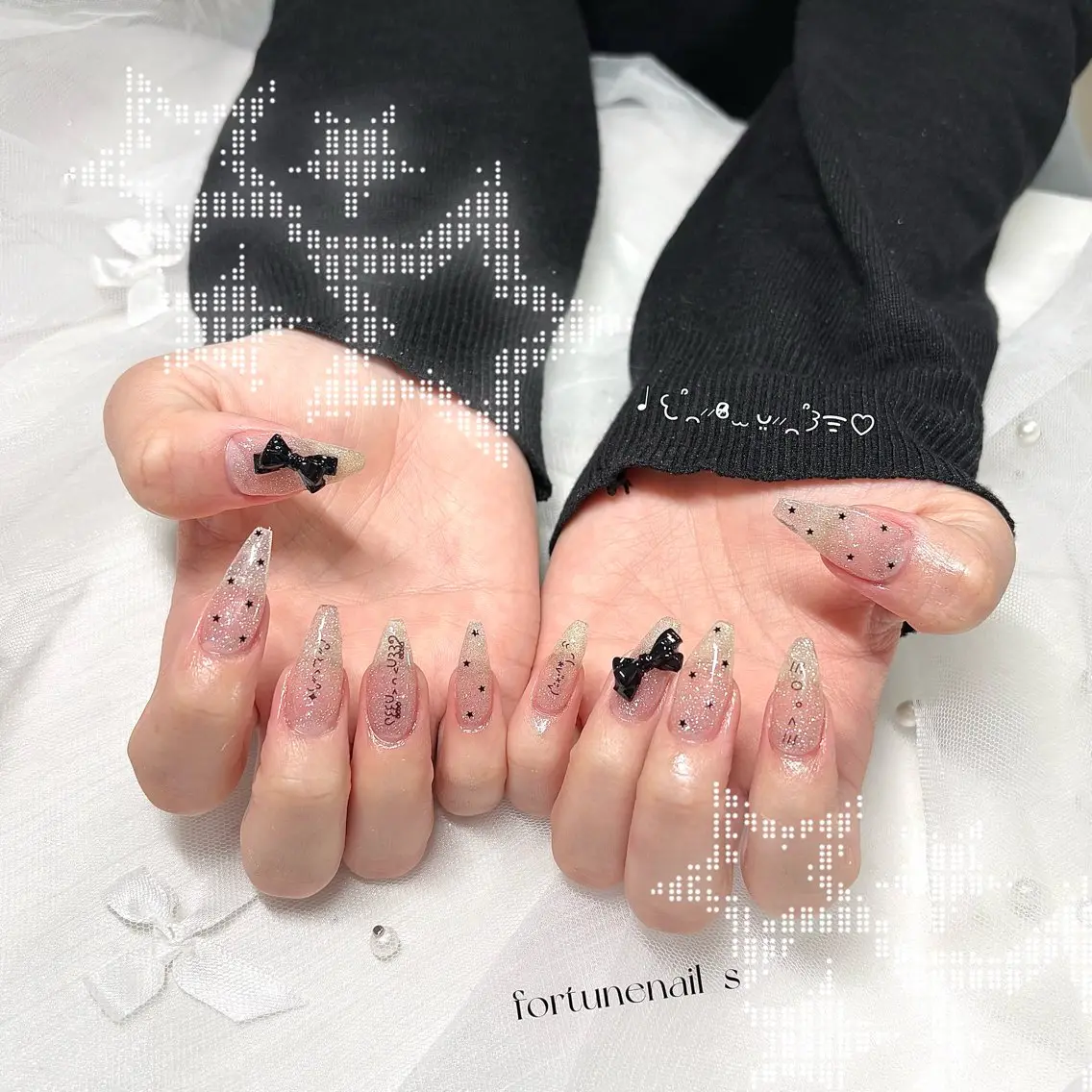 ネイル リボン ハンドネイル ☆saori ☆のネイルデザイン