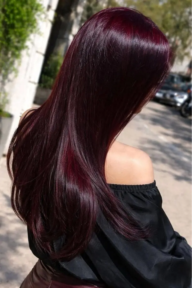 カラー レッドカラー カット ヘアカラー トリートメント ハッシュカット 暖色カラー/伊藤菜月のヘアスタイル