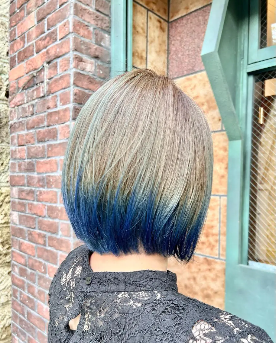 カット＋ブリーチ込みダブルカラー＋Aujuaトリートメントの写真