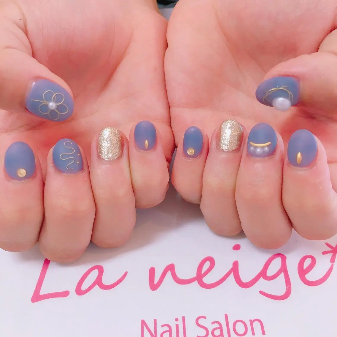 ネイル マットネイル La neige* yuki 🐩🌙のネイルデザイン