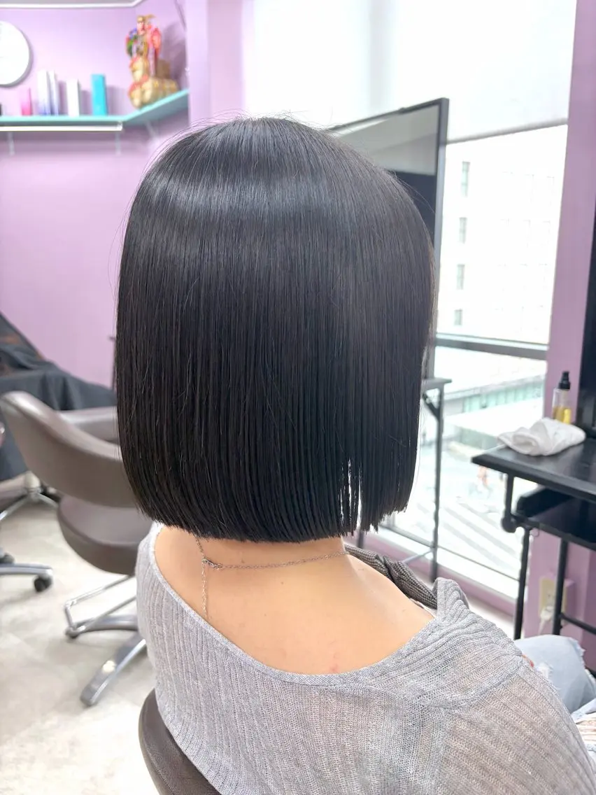 カット 縮毛矯正 髙尾亮輔/ ボブ特化美容師のヘアスタイル