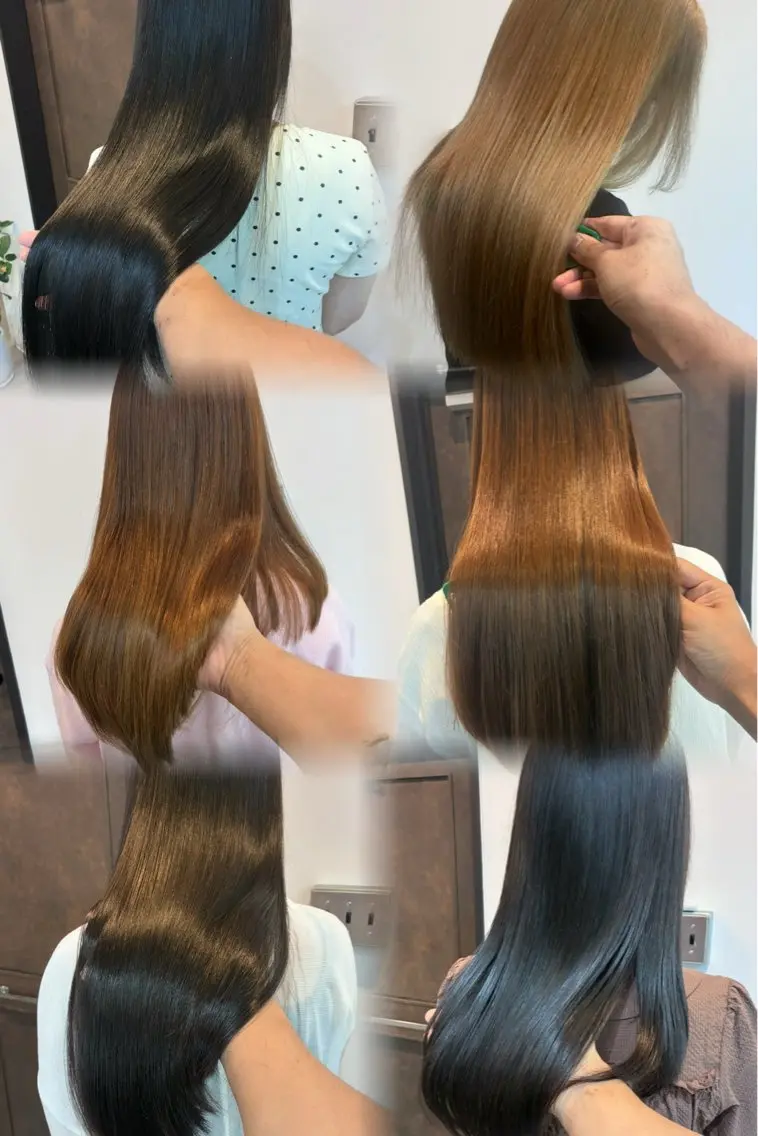 ロング カット ヘアカラー トリートメント 髪質改善 髪質改善カラーのヘアスタイル