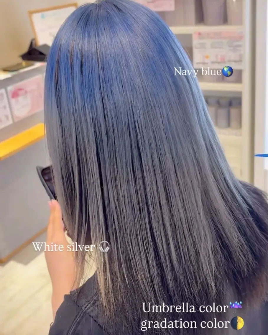 ロング カラー ヘアカラー ハイトーン、カラー 特化⟡.·すわ☁️のヘアスタイル