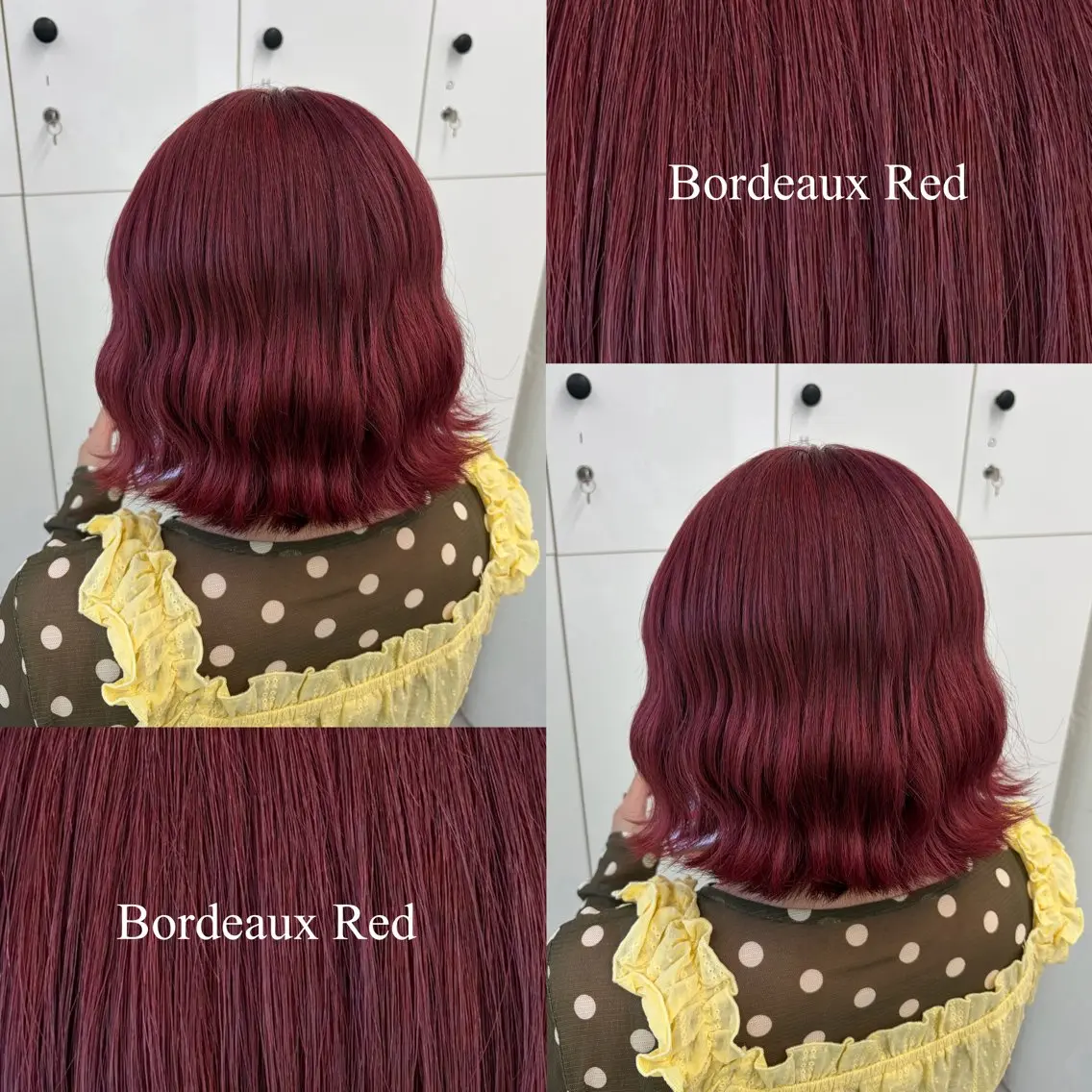 ミディアム カラー ボルドーカラー ブラウンカラー レッドカラー 韓国風ヘア ヘアカラー 🍊あすか🍊 JILLSTUDIOのヘアスタイル