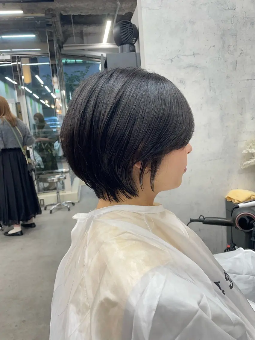 ショート カラー カット ヘアカラー トリートメント レイヤー×顔周 り×髪質改善/MIUのヘアスタイル