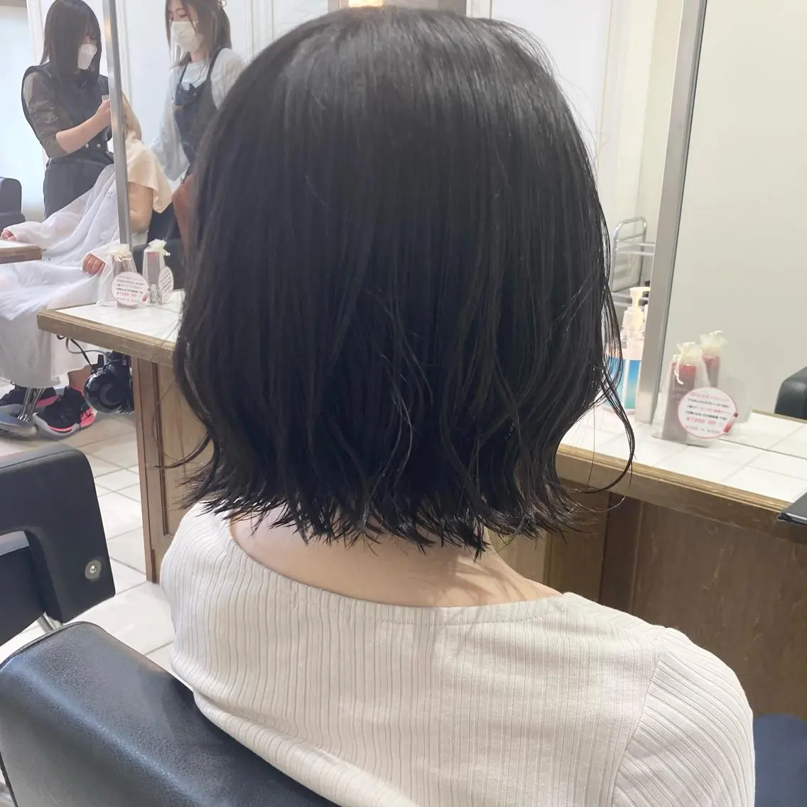 ミディアム カラー ヘアアレンジ 柳実帆/おさまるボブ /ジャニオタ美容師のヘアスタイル