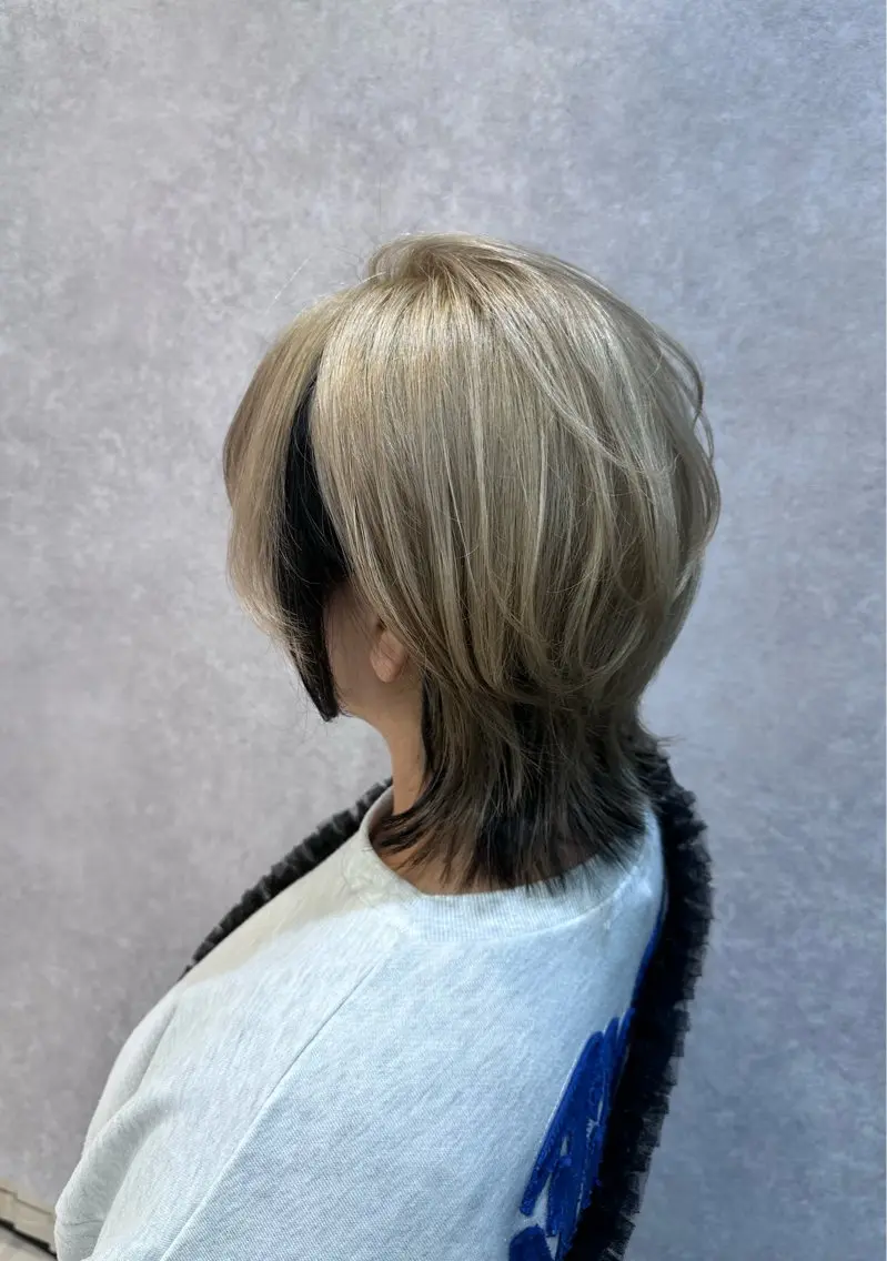 ミディアム カラー 【𝐀𝐬𝐡大森】 石崎竜祐のヘアスタイル