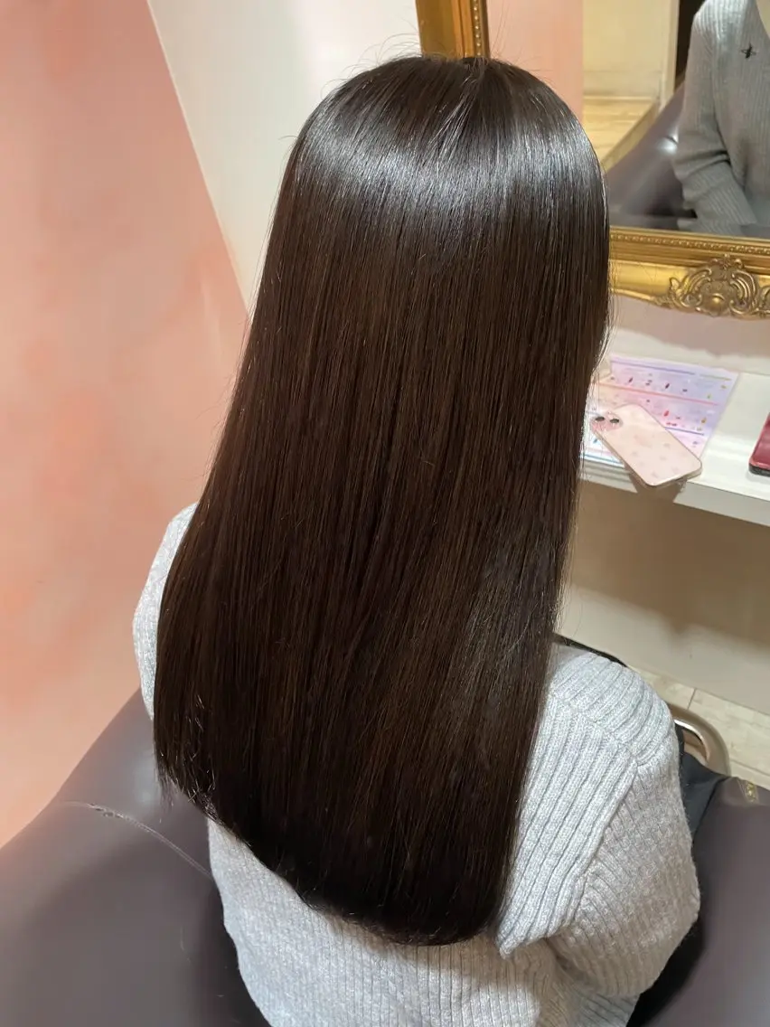ロング カラー 元自衛官美容師 つや。のヘアスタイル
