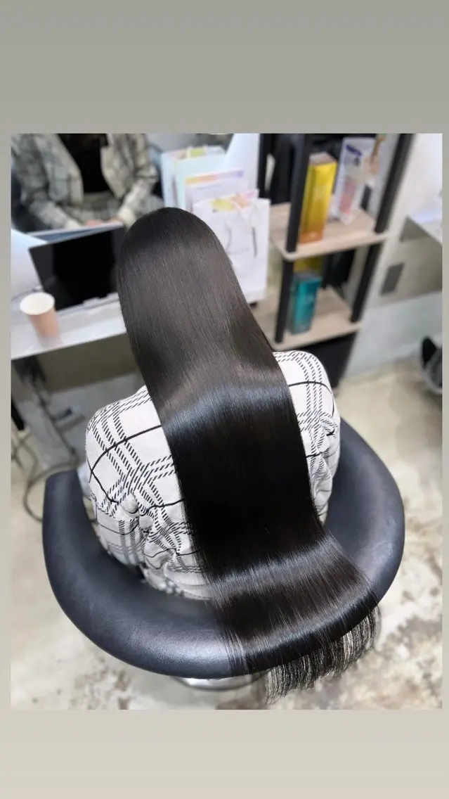 ロング カラー カット ヘアカラー トリートメント ワンホンヘア🇨🇳 髪質改善/itaruのヘアスタイル