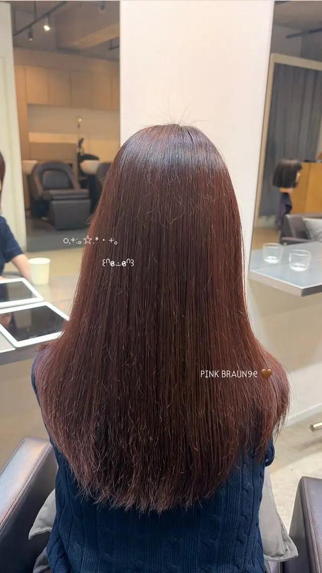 ロング カラー ブラウンカラー ラベンダーカラー ピンクカラー ピンクブラウン ヘアカラー 表参道/透明感カラー /nanakoのヘアスタイル