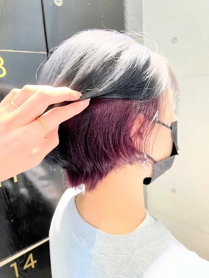 ショート カラー ヘアカラー トリートメント 美髪💞髪質改善✨ Asari🌻のヘアスタイル