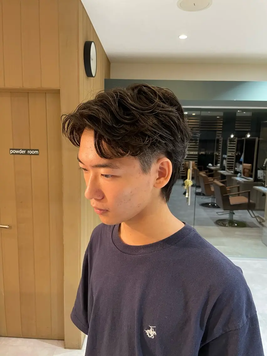 パーマ メンズ フェザーパーマ メンズパーマ カット パーマ PAPASS|尾頃 功明|メンズパーマのヘアスタイル
