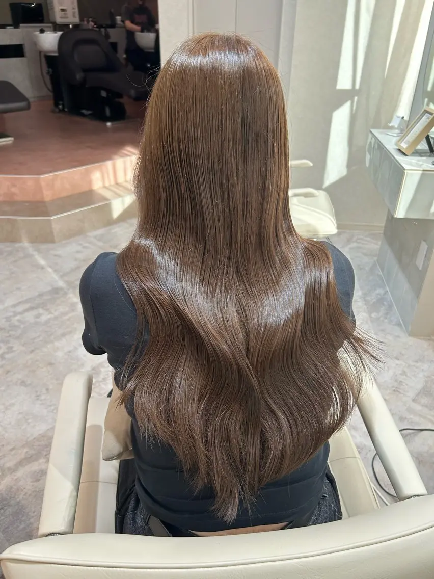 カラー ブリーチ ダブルカラー ブリーチなしカラー 透明感カラー 🪼mizukiのヘアスタイル