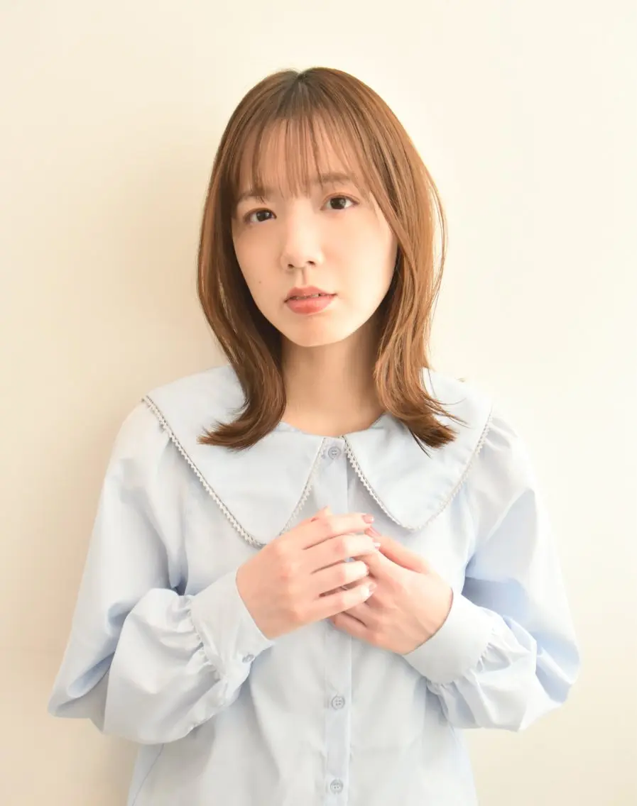 ミディアム カラー カット ヘアカラー トリートメント 西村 ようこのヘアスタイル