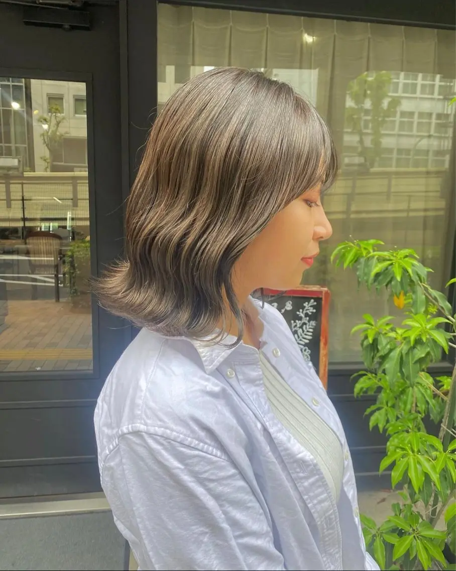 ショート カラー ベージュカラー オリーブベージュ ✨レディースカット モデル募集✨イブキのヘアスタイル
