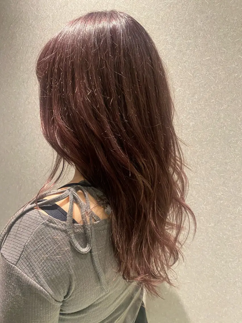 カラー ラベンダーカラー ピンクカラー ピンクラベンダー 学生 フルカワ ノゾミのヘアスタイル