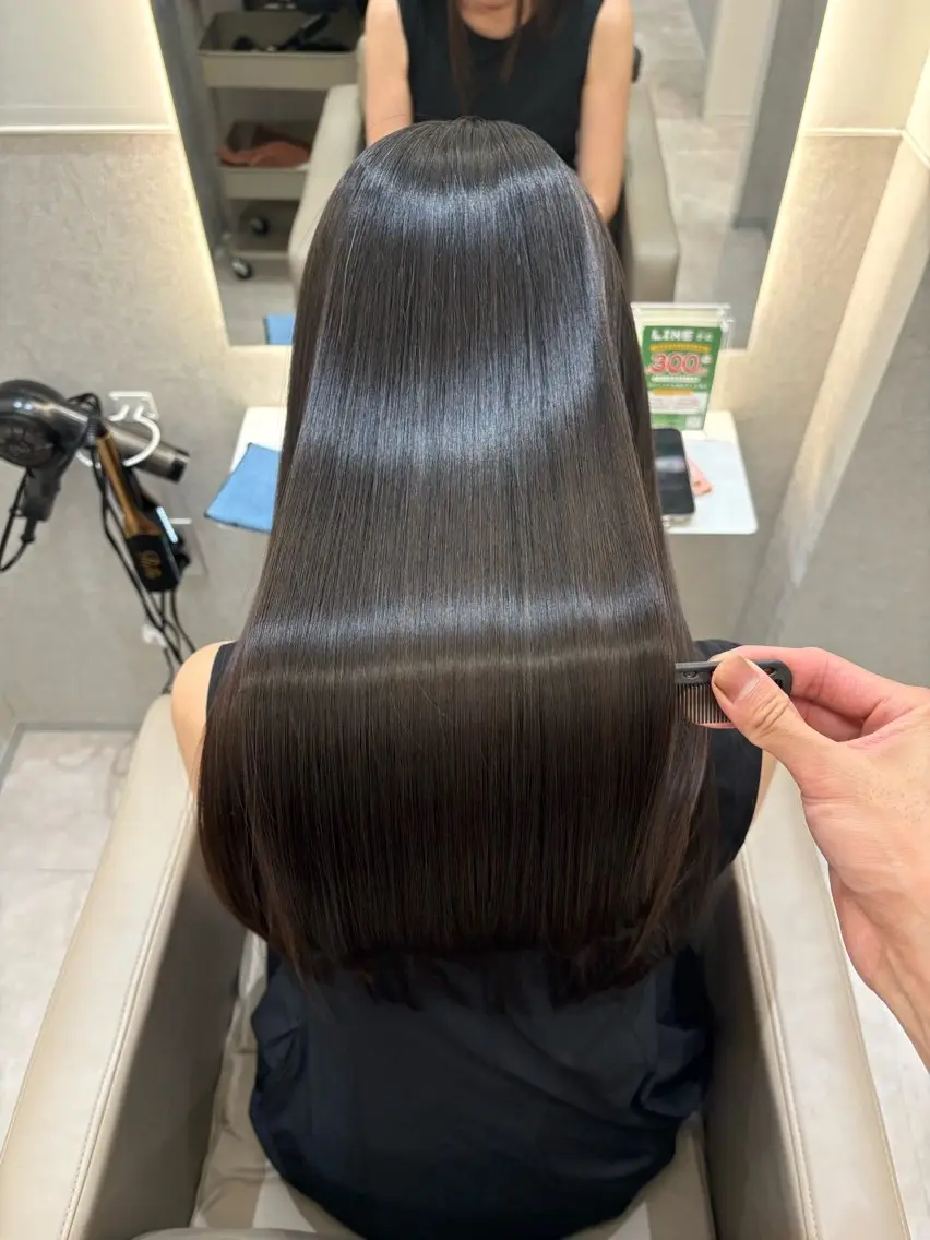 ロング カット トリートメント 髪質改善🌿 縮毛矯正🕊️ヒロキのヘアスタイル