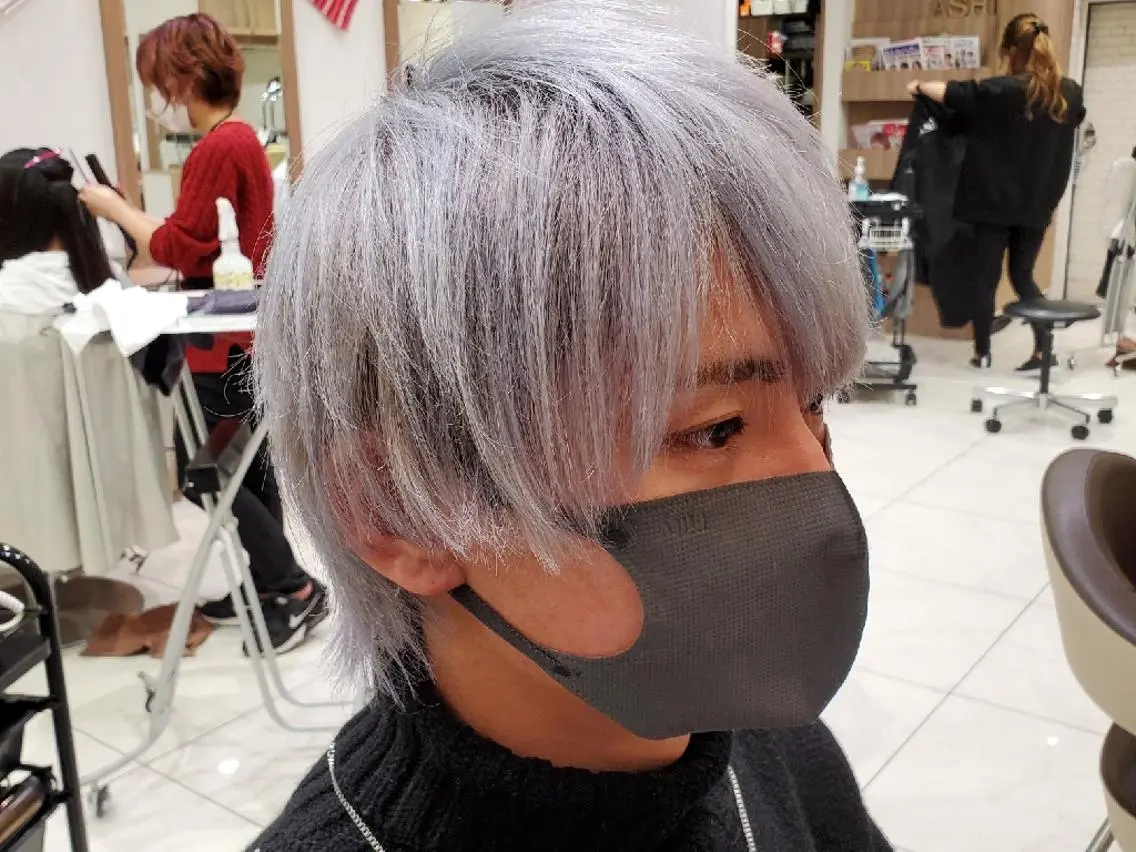 ショート カラー ブリーチ シルバー ホワイトシルバー 髪質改善 ウルフカット カラー特化🔥中村 和貴<Ash津田沼>のヘアスタイル
