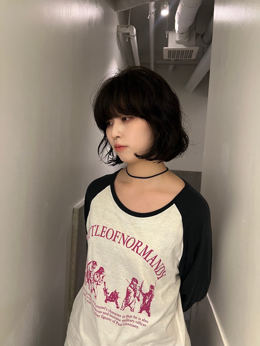 ミディアム パーマ カット パーマ 鈴木 三保のヘアスタイル