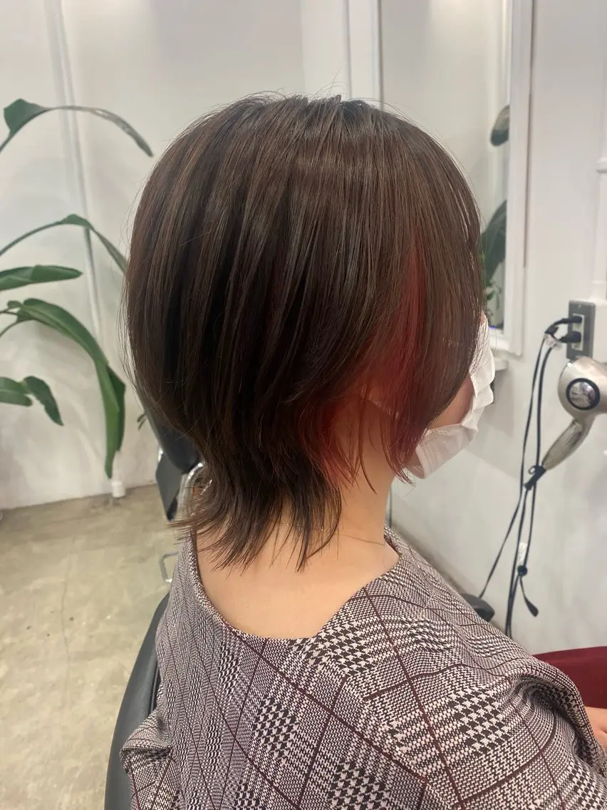 ショート カラー インナーカラー ウルフカット カット ヘアカラー トリートメント 【ウルフ/レイヤー/ 白髪ぼかし】タツヤのヘアスタイル