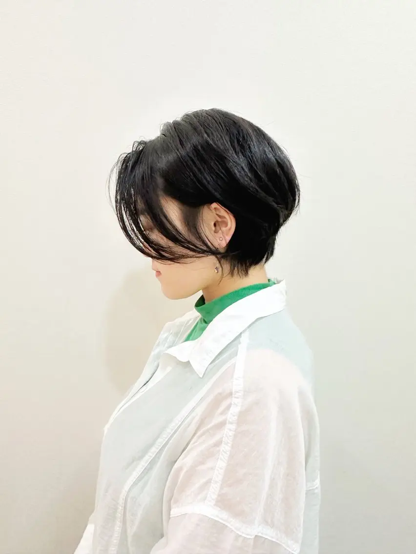 ショート ショートボブ ハンサムショート ボブ 髪質改善 タンバルモリ カット 👑銀座ショート/ 絶壁補正/金子涼👑のヘアスタイル