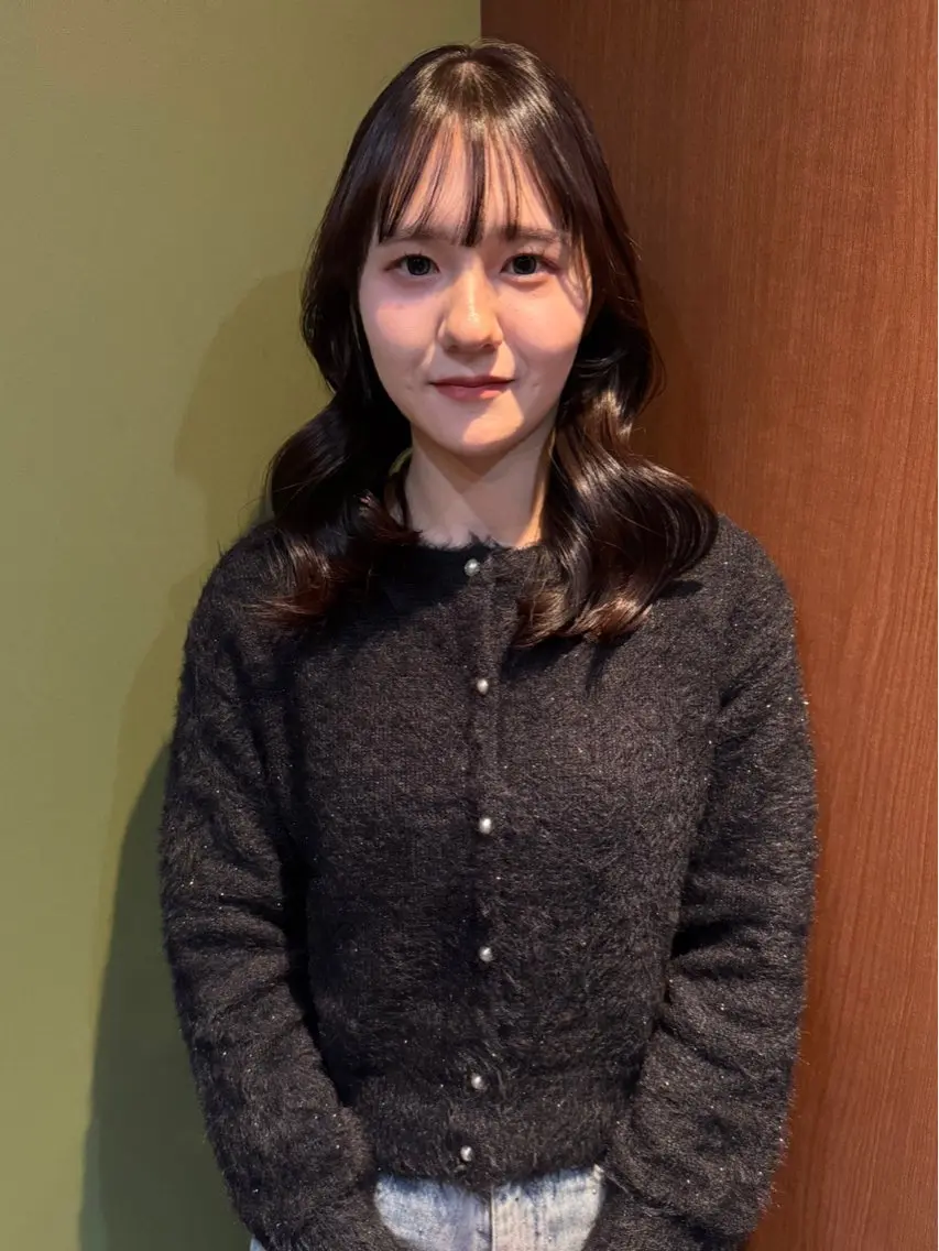 ミディアム カラー パーマ カット ヘアカラー 縮毛矯正 トリートメント mai / linoah˚✧のヘアスタイル