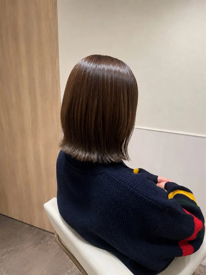 ミディアム カラー ななほ⌇レイヤー カット⌇カラー🫧のヘアスタイル