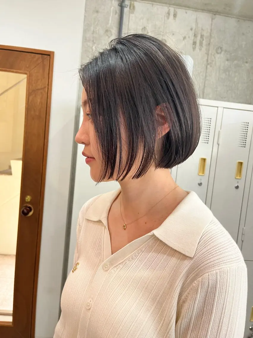ショート カット ヘアカラー ボブ×縮毛矯正 ryotaのヘアスタイル