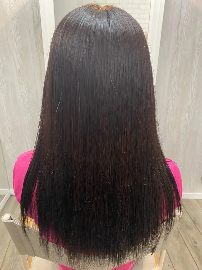ロング ロング 縮毛矯正 トリートメント THETAふじみ野 野宮のヘアスタイル