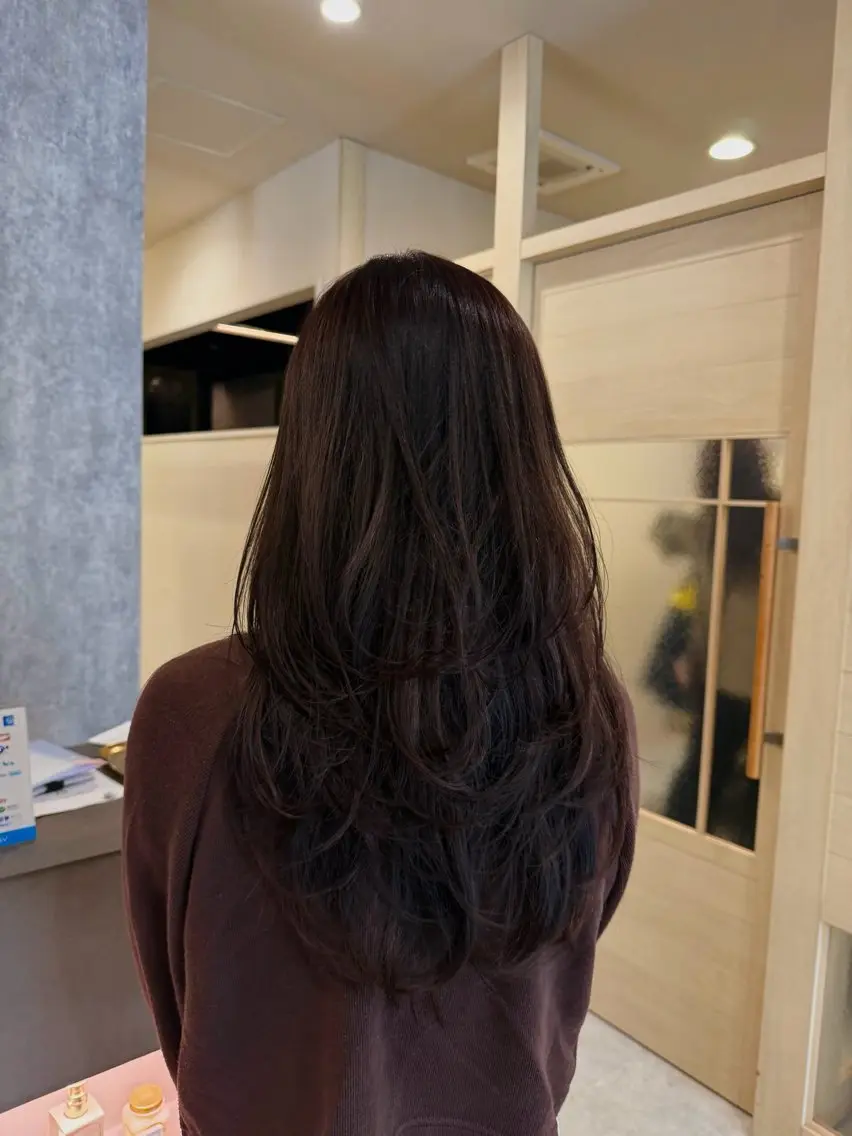 ロング カット ヘアカラー トリートメント KANAMI/透明感 カラー/髪質改善💫のヘアスタイル