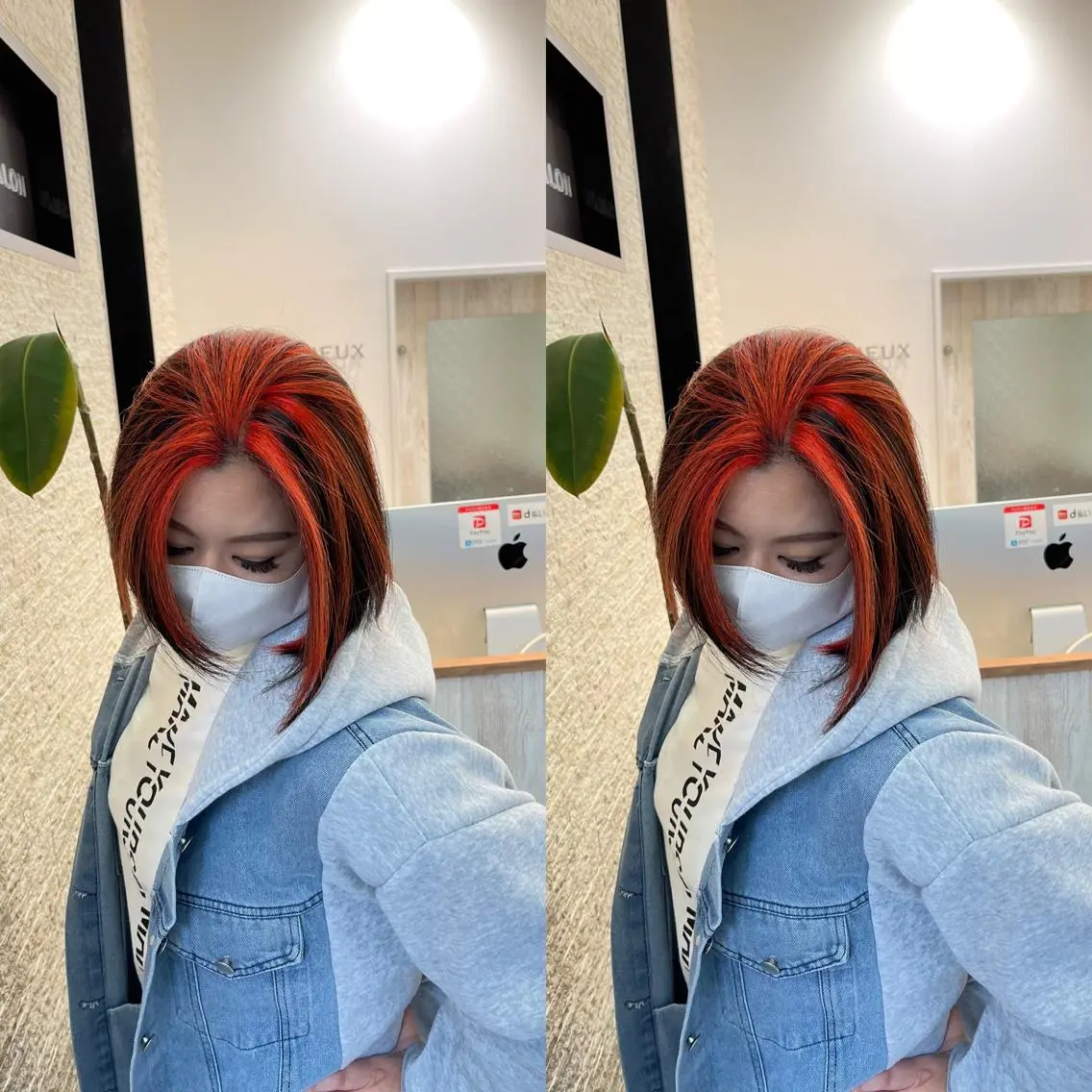 ショート ヘアカラー トリートメント Y Uのヘアスタイル