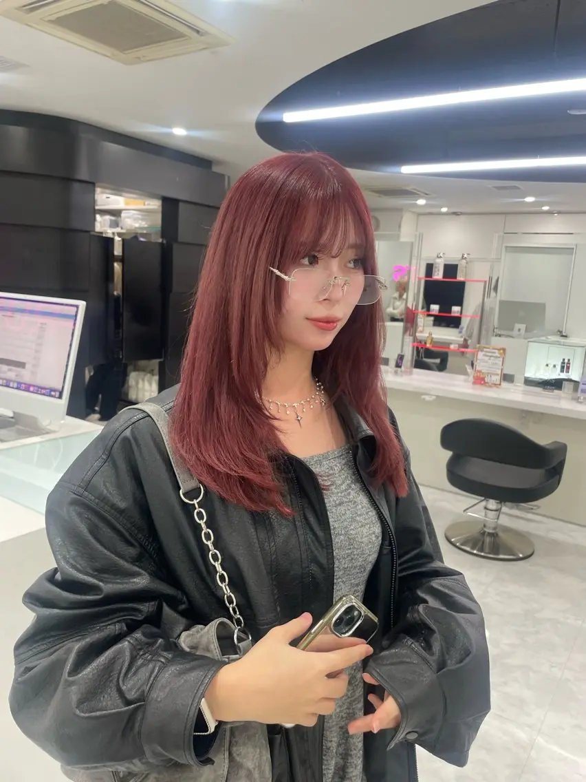 セミロング カラー ブリーチ ケアブリーチ ケアカラー トリートメント 💗トレンドモテヘア Natsumi 💗のヘアスタイル