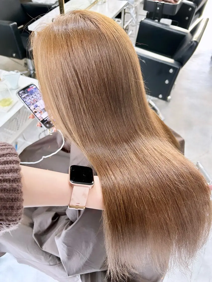 ロング カット ヘアカラー トリートメント 💘大人可愛く💘 Natsuki❥❥❥のヘアスタイル