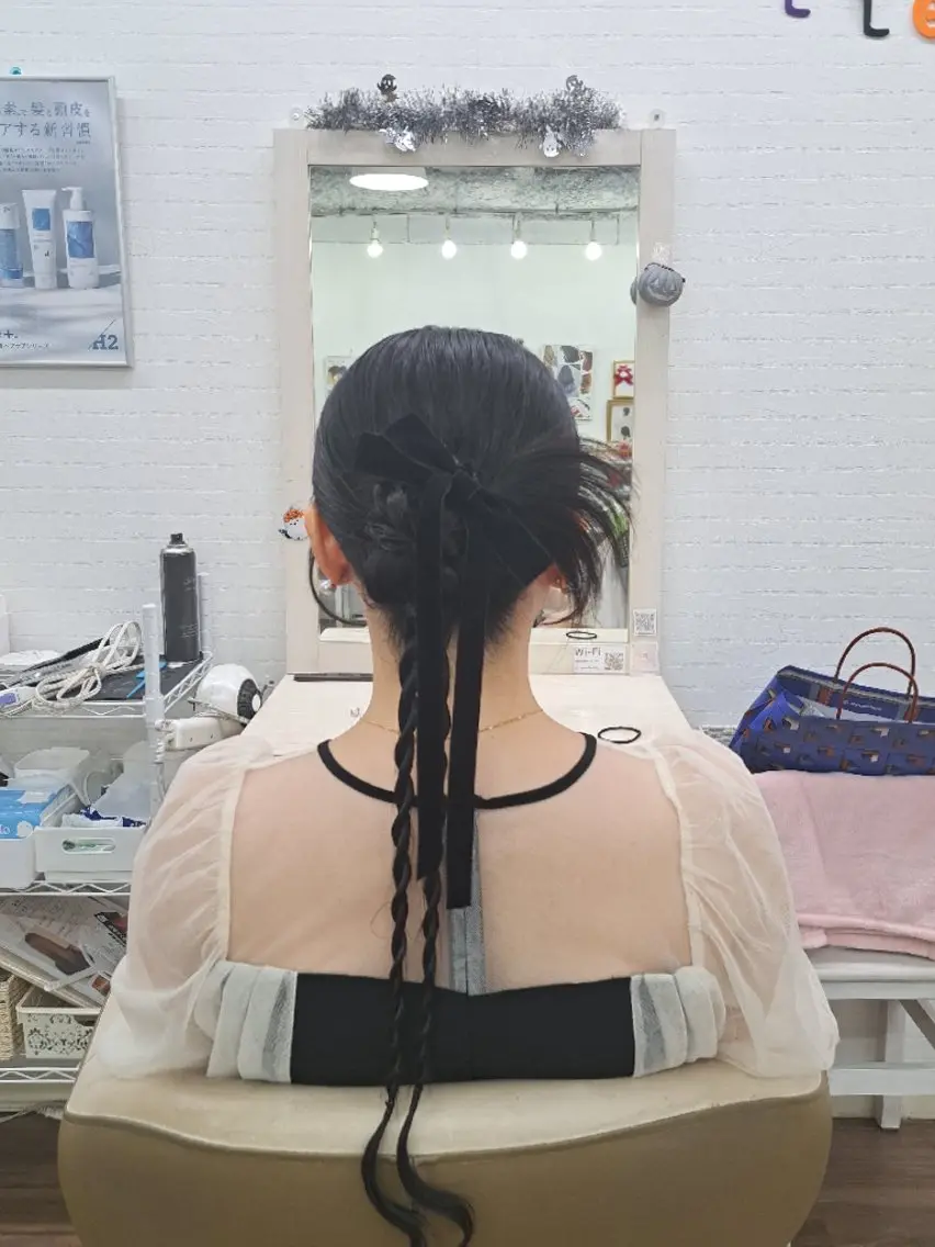 ロング ヘアアレンジ ヘアセット GLOSS心斎橋🌹 はるなのヘアスタイル