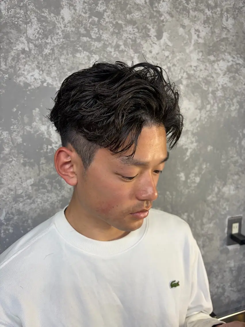メンズ カット パーマ 🎀ブリーチ/メンズ ひより🎀のヘアスタイル