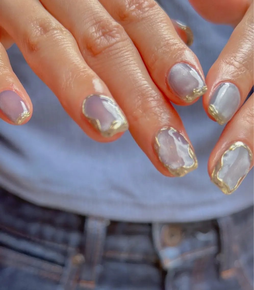 ネイル マグネットネイル ミラーネイル Lira nailのネイルデザイン
