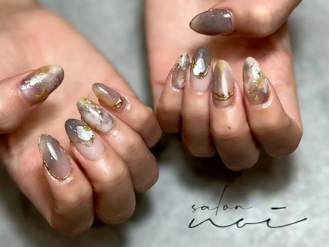 ネイル ニュアンスネイル salon noiのネイルデザイン