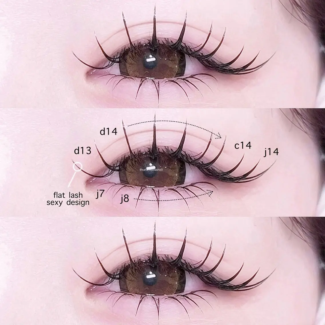𝖥𝗅𝖺𝗍 𝗅𝖺𝗌𝗁 付け足し ~𝟨𝟢本🎀の写真