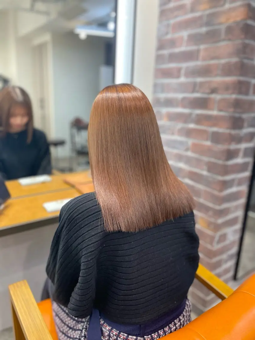 ロング 縮毛矯正 トリートメント ✨美髪専門✨ワタナベ 髪質改善のヘアスタイル