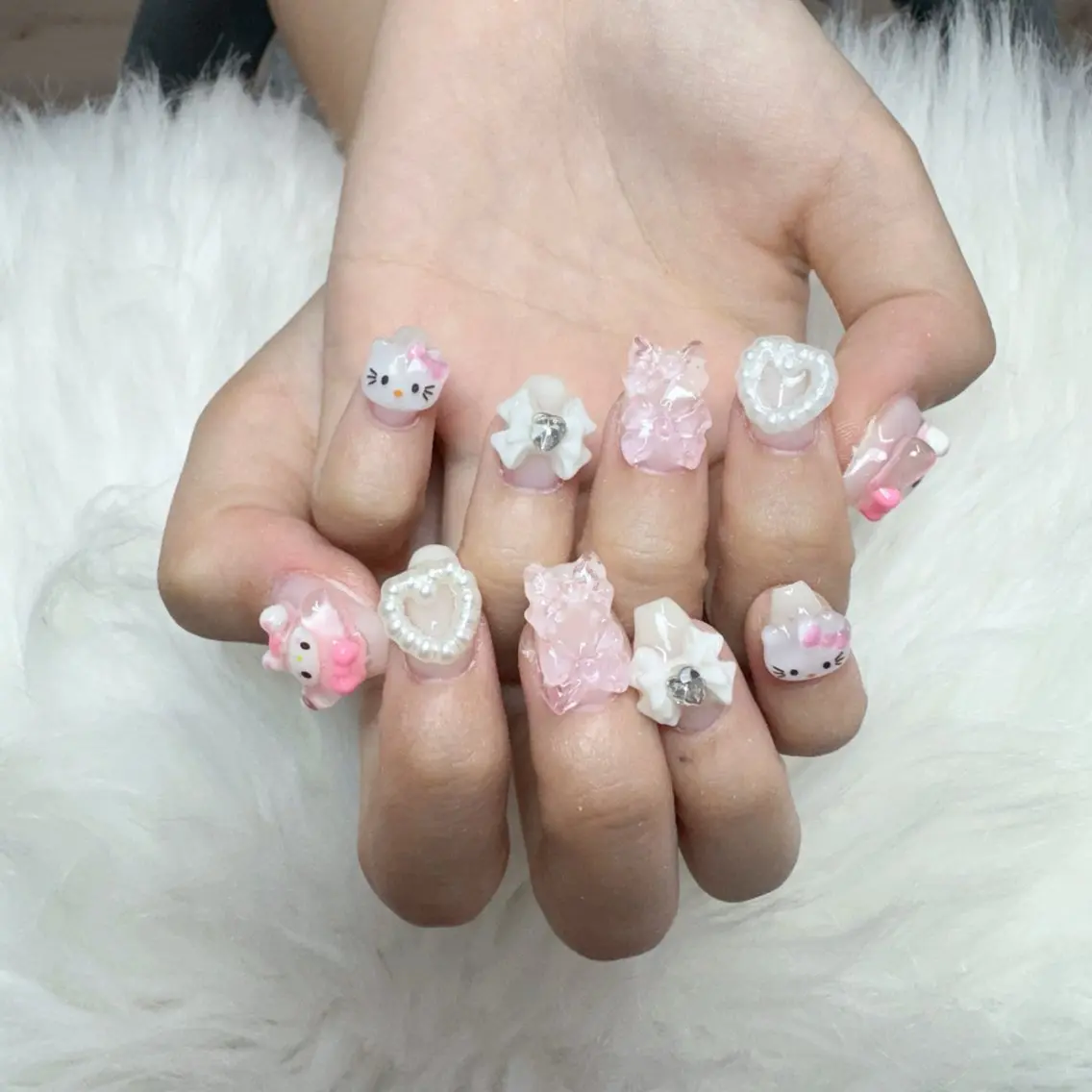 ネイル ハンドネイル 🎀nana🫧 ワンホンネイル🎀のネイルデザイン